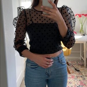 Puffy sleeve Zara top